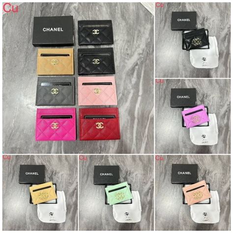 ราคา card holder chanel|ซองใส่การ์ดคลาสสิค .